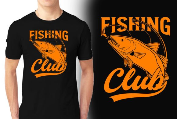 A Fishing Club Design Asset for Casual Branding & T-Shirt Graphics