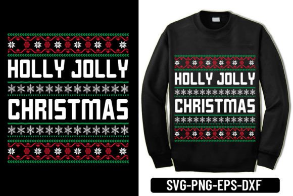 Holly Jolly Christmas Graphics for Festive T-Shirt Designs