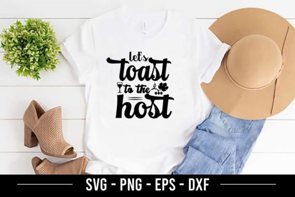 Let's Toast to the Host SVG: A Versatile Graphic for Crafted Goods
