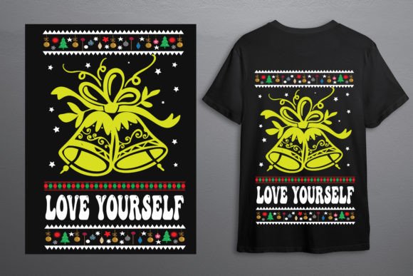 Love Yourself: A Festive T-Shirt Design for Holiday Branding