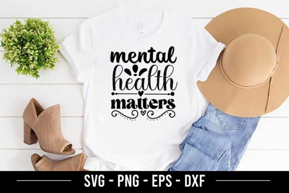 Mental Health Matters: A Versatile Graphics Asset for Modern Merchandise