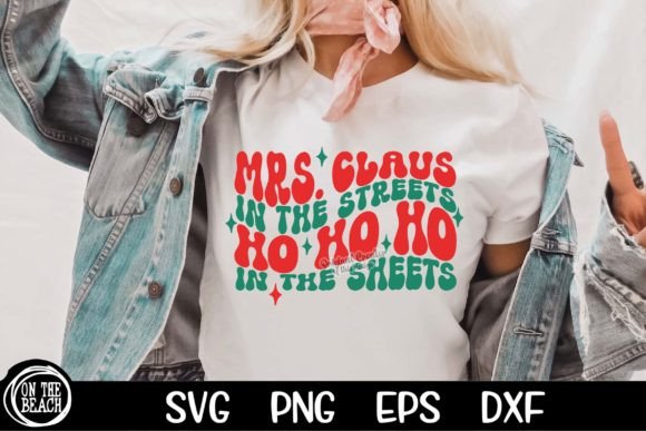 Mrs Claus Ho Ho Ho: A T-Shirt Graphic for Festive Brands